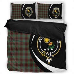 ScotsTee Shop Scottish Buchan Ancient Clan Badge Tartan Bedding Set Circle Style