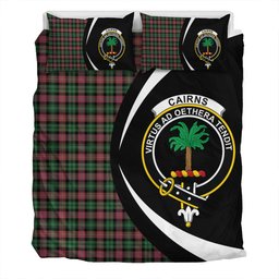 ScotsTee Shop Scottish Cairns of Finavon Ancient Clan Badge Tartan Bedding Set Circle Style