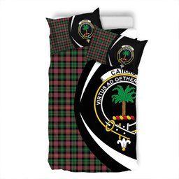 ScotsTee Shop Scottish Cairns of Finavon Ancient Clan Badge Tartan Bedding Set Circle Style