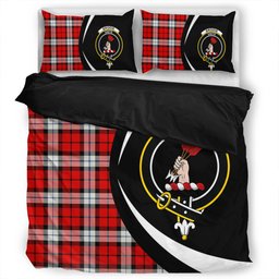 ScotsTee Shop Scottish Brodie Dress Clan Badge Tartan Bedding Set Circle Style