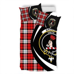ScotsTee Shop Scottish Brodie Dress Clan Badge Tartan Bedding Set Circle Style