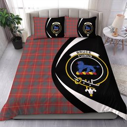 ScotsTee Shop Scottish Bruce Weathered Clan Badge Tartan Bedding Set Circle Style
