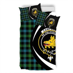ScotsTee Shop Scottish Campbell of Lochawe Ancient 2 Clan Badge Tartan Bedding Set Circle Style