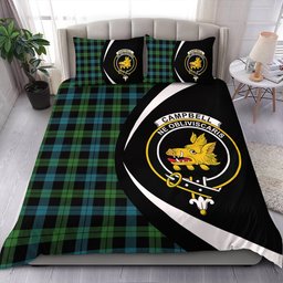 ScotsTee Shop Scottish Campbell of Lochawe Ancient 2 Clan Badge Tartan Bedding Set Circle Style