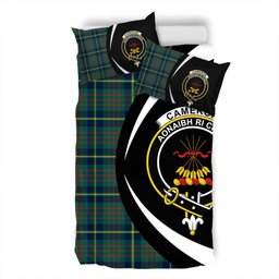 ScotsTee Shop Scottish Cameron of Lochiel Hunting Modern 2 Clan Badge Tartan Bedding Set Circle Style