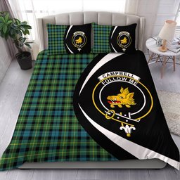 ScotsTee Shop Scottish Campbell of Breadalbane 1819 Ancient 2 Clan Badge Tartan Bedding Set Circle Style