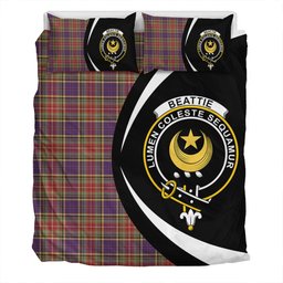 ScotsTee Shop Scottish Beattie Weathered Clan Badge Tartan Bedding Set Circle Style