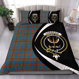 ScotsTee Shop Scottish Carnegie Ancient Clan Badge Tartan Bedding Set Circle Style