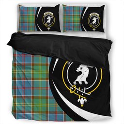 ScotsTee Shop Scottish Colville District Clan Badge Tartan Bedding Set Circle Style