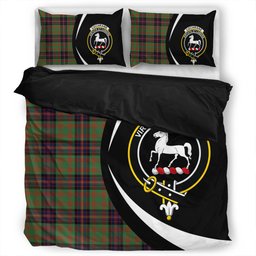 ScotsTee Shop Scottish Cochrane (Cochran) Modern Clan Badge Tartan Bedding Set Circle Style