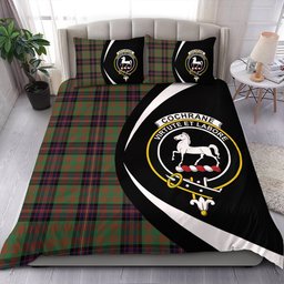ScotsTee Shop Scottish Cochrane (Cochran) Modern Clan Badge Tartan Bedding Set Circle Style