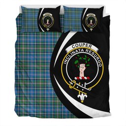 ScotsTee Shop Scottish Couper (Coupar) Ancient Clan Badge Tartan Bedding Set Circle Style