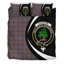 ScotsTee Shop Scottish Cooper Weathered Clan Badge Tartan Bedding Set Circle Style