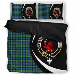 ScotsTee Shop Scottish Farquharson Ancient Clan Badge Tartan Bedding Set Circle Style