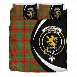 ScotsTee Shop Scottish Cumming (MacAulay #2) Ancient Clan Badge Tartan Bedding Set Circle Style