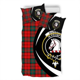 ScotsTee Shop Scottish Dunbar Modern Clan Badge Tartan Bedding Set Circle Style