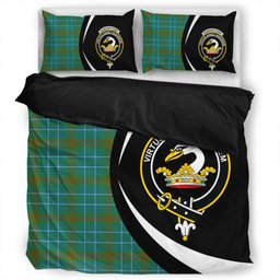 ScotsTee Shop Scottish Edmonstone Ancient Clan Badge Tartan Bedding Set Circle Style