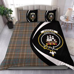 ScotsTee Shop Scottish Duncan Weathered Clan Badge Tartan Bedding Set Circle Style