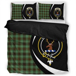 ScotsTee Shop Scottish Forbes of Druinnor Ancient Clan Badge Tartan Bedding Set Circle Style