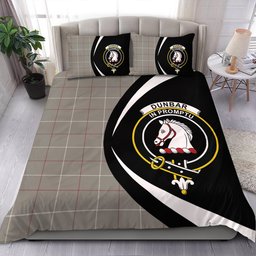 ScotsTee Shop Scottish Dunbar of Pitgaveny Weathered Clan Badge Tartan Bedding Set Circle Style