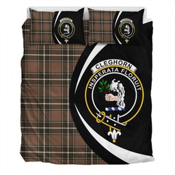 ScotsTee Shop Scottish Cleghorn Weathered Clan Badge Tartan Bedding Set Circle Style