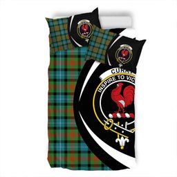 ScotsTee Shop Scottish Curry (Currie) Ancient Clan Badge Tartan Bedding Set Circle Style
