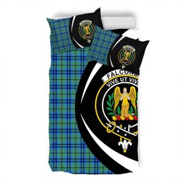 ScotsTee Shop Scottish Falconer Clan Badge Tartan Bedding Set Circle Style