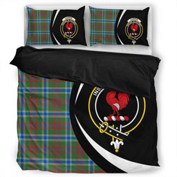 ScotsTee Shop Scottish Currie of Arran Modern Clan Badge Tartan Bedding Set Circle Style