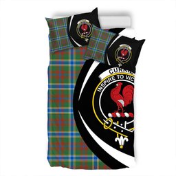 ScotsTee Shop Scottish Currie of Arran Modern Clan Badge Tartan Bedding Set Circle Style