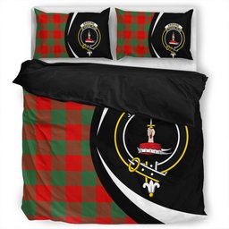 ScotsTee Shop Scottish Erskine Clan Badge Tartan Bedding Set Circle Style