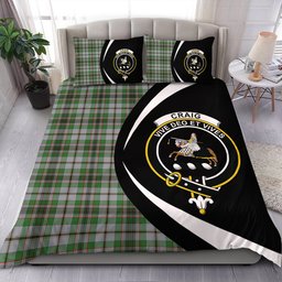 ScotsTee Shop Scottish Craig (Craigie) Ancient Clan Badge Tartan Bedding Set Circle Style