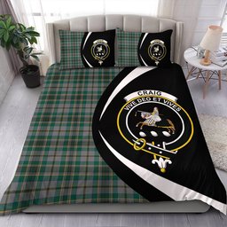 ScotsTee Shop Scottish Craig (Craigie) Modern Clan Badge Tartan Bedding Set Circle Style