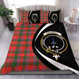 ScotsTee Shop Scottish Dalzell Clan Badge Tartan Bedding Set Circle Style