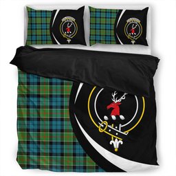 ScotsTee Shop Scottish Colquhoun (Cowans) Ancient Clan Badge Tartan Bedding Set Circle Style