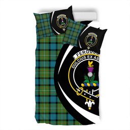 ScotsTee Shop Scottish Ferguson Ancient Clan Badge Tartan Bedding Set Circle Style