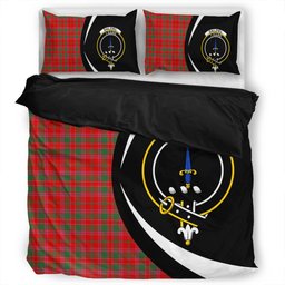 ScotsTee Shop Scottish Dalziel Modern Clan Badge Tartan Bedding Set Circle Style