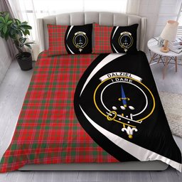 ScotsTee Shop Scottish Dalziel Modern Clan Badge Tartan Bedding Set Circle Style