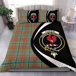 ScotsTee Shop Scottish Currie of Arran Ancient Clan Badge Tartan Bedding Set Circle Style