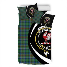ScotsTee Shop Scottish Cockburn (Coburn) Modern Clan Badge Tartan Bedding Set Circle Style