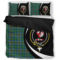 ScotsTee Shop Scottish Cockburn (Coburn) Ancient Clan Badge Tartan Bedding Set Circle Style