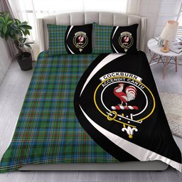 ScotsTee Shop Scottish Cockburn (Coburn) Ancient Clan Badge Tartan Bedding Set Circle Style