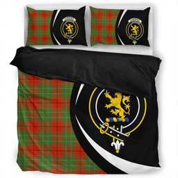 ScotsTee Shop Scottish Cumming Ancient Clan Badge Tartan Bedding Set Circle Style