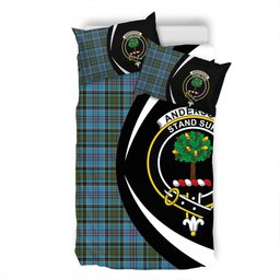 ScotsTee Shop Scottish Anderson Old Modern Clan Badge Tartan Bedding Set Circle Style