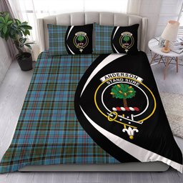 ScotsTee Shop Scottish Anderson Old Modern Clan Badge Tartan Bedding Set Circle Style