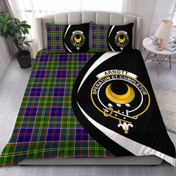 ScotsTee Shop Scottish Arnott Clan Badge Tartan Bedding Set Circle Style
