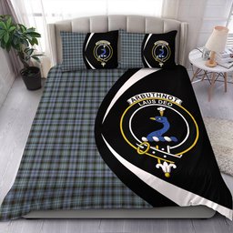 ScotsTee Shop Scottish Arbuthnot Weathered Clan Badge Tartan Bedding Set Circle Style