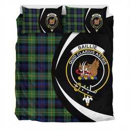 ScotsTee Shop Scottish Baillie Modern Clan Badge Tartan Bedding Set Circle Style