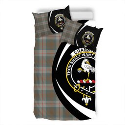 ScotsTee Shop Scottish Cranston Weathered Clan Badge Tartan Bedding Set Circle Style