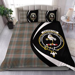 ScotsTee Shop Scottish Cranston Weathered Clan Badge Tartan Bedding Set Circle Style
