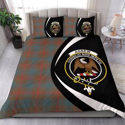 ScotsTee Shop Scottish Agnew (MacAgnew) Weathered Clan Badge Tartan Bedding Set Circle Style